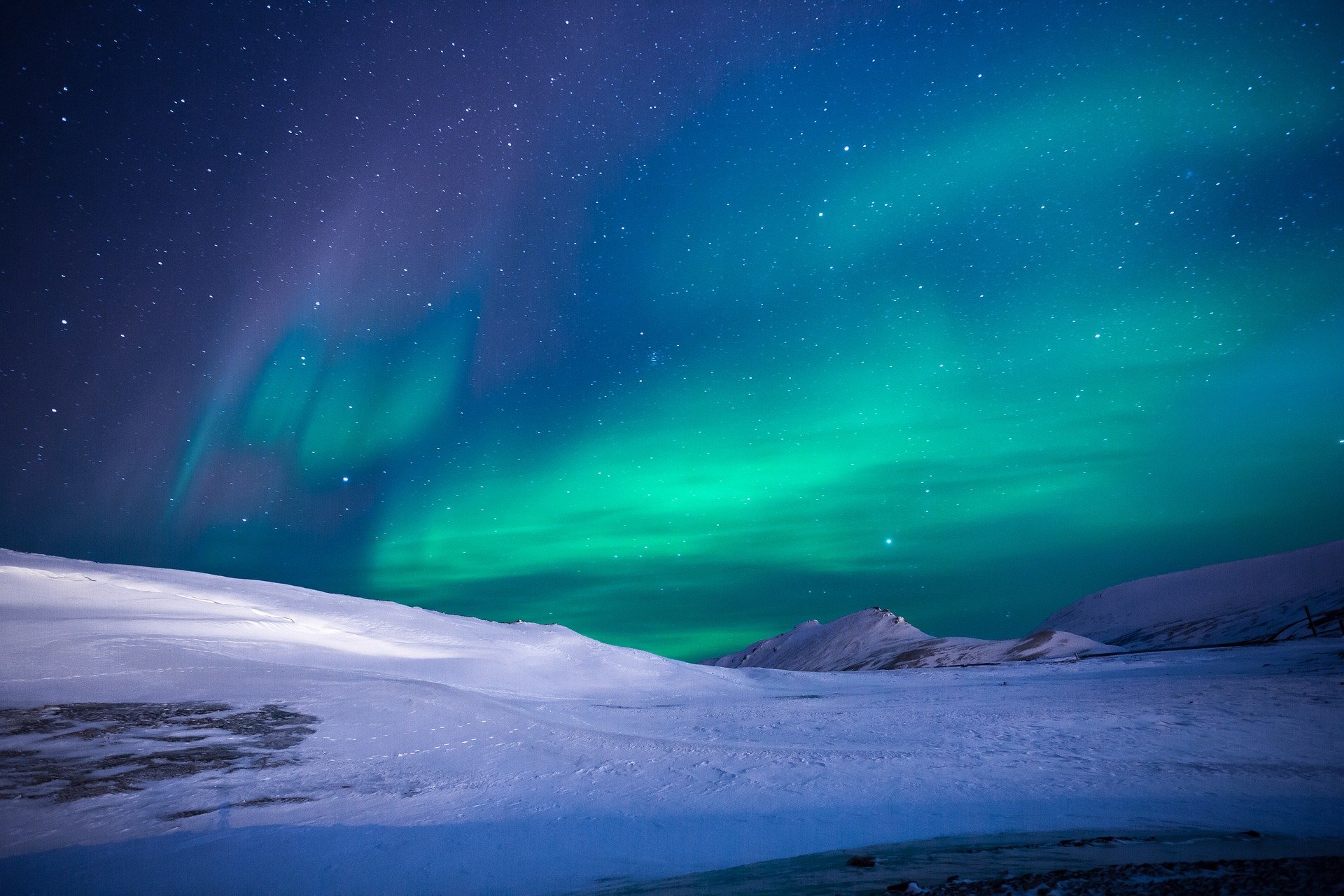 aurora e stelle