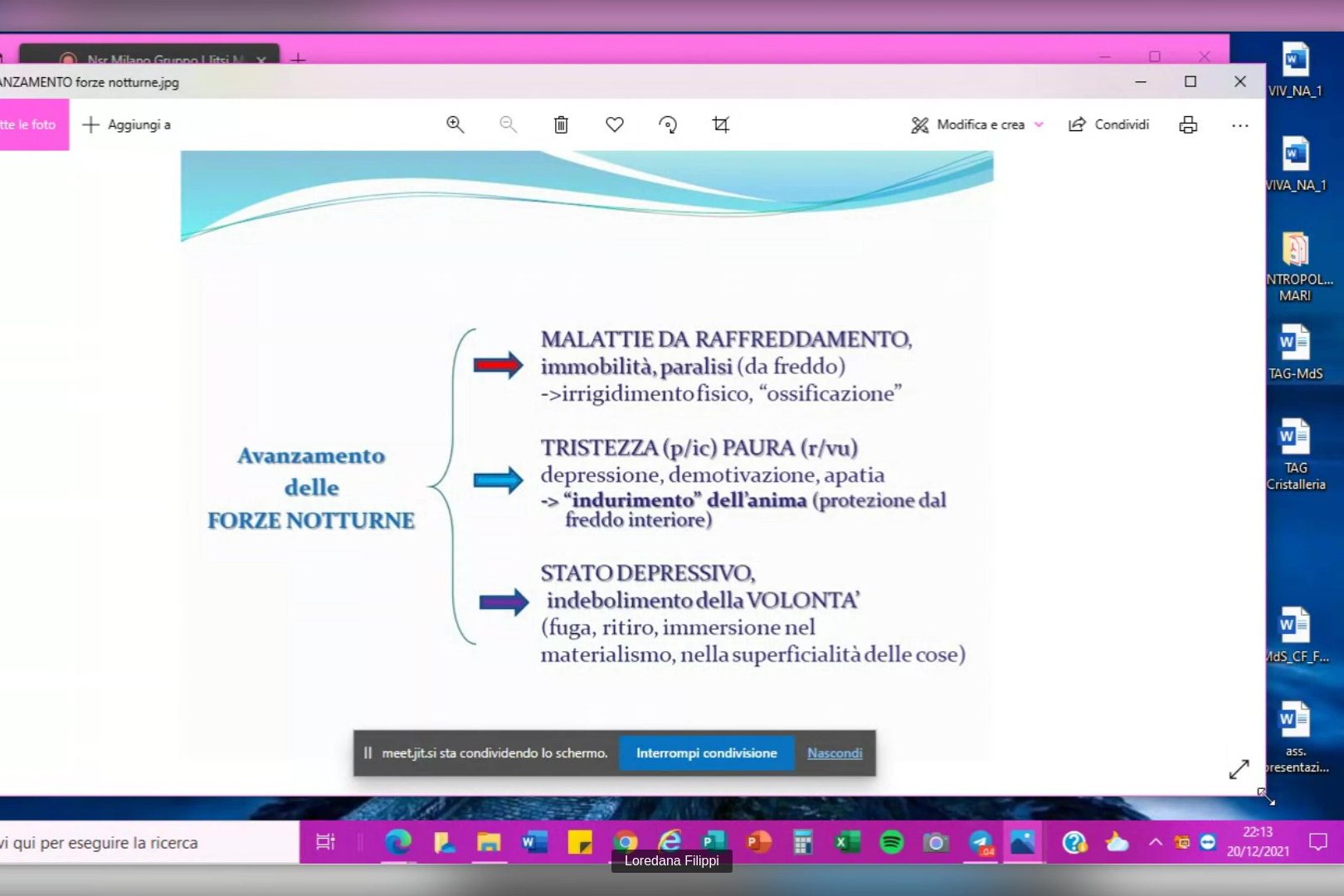 Avanzamento forze notturne Avanzamento forze notturne